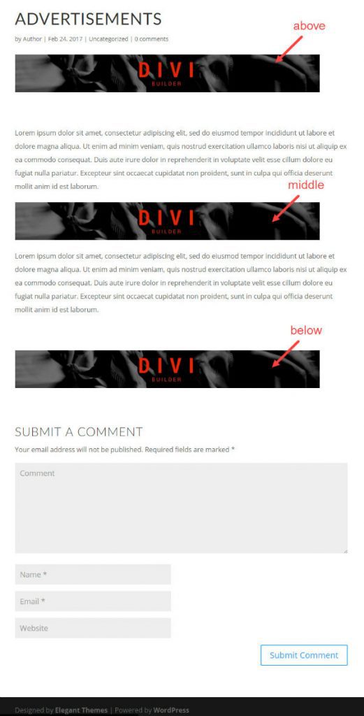 Layout Inserrt Layout Ad How to Insert Ads Above, Inside, and Below Your Divi Blog Post Content