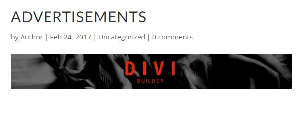 How to Insert Ads Above, Inside, and Below Your Divi Blog Post Content