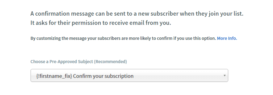 Confirming your email's subject line.