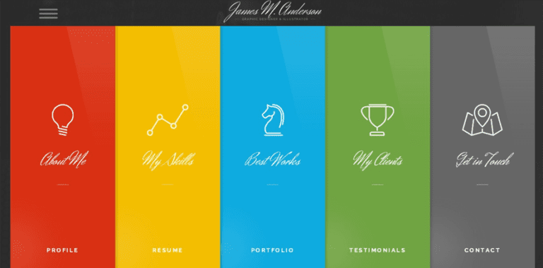 20 Best vCard WordPress Themes - CeeVee WordPress Theme 768x379