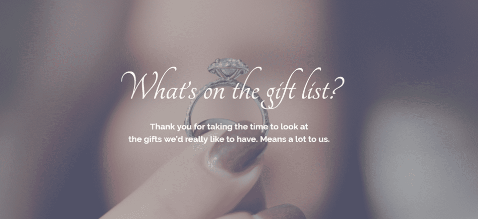 How to Create a Gift List Page for Your Wedding with Divi