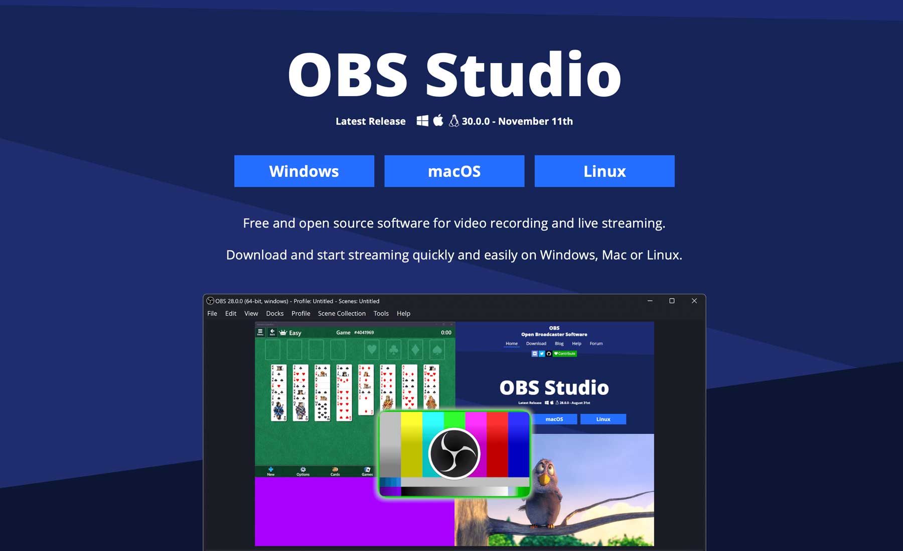 OBS Studio screen recording software