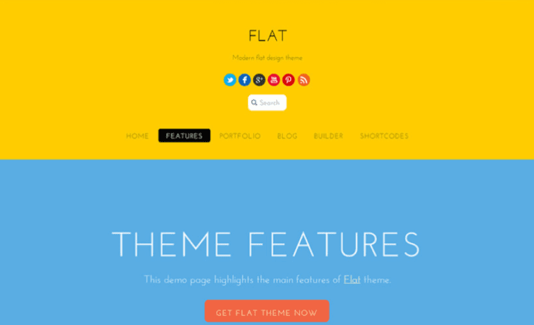 20+ Fantastic Flat Design WordPress Themes for Simple & Stylish Websites