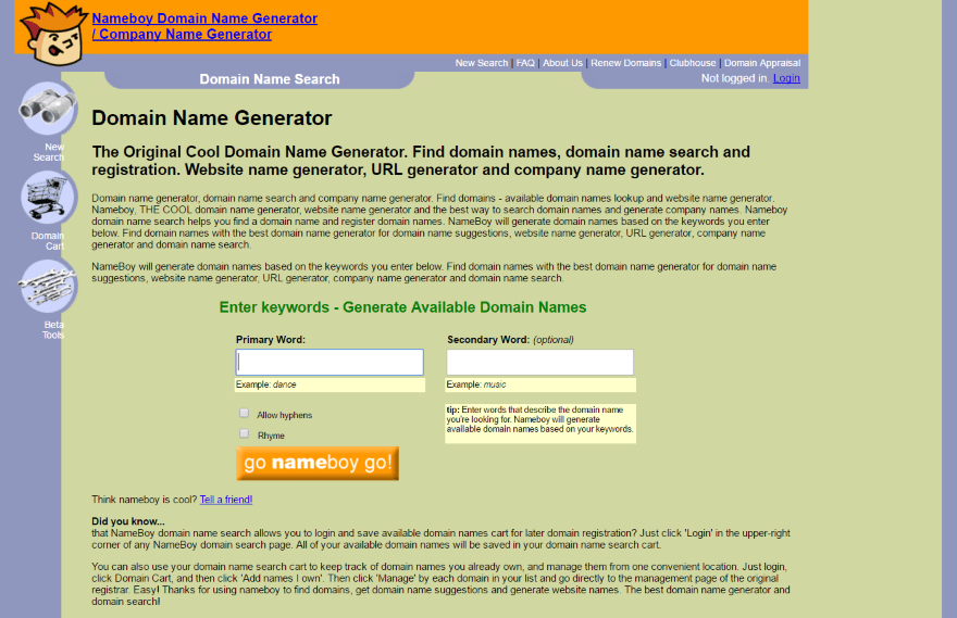 21 Domain Name Generators to Help You Find the Perfect Name