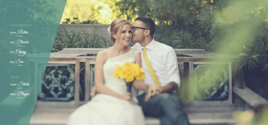 The Best Day wedding theme.