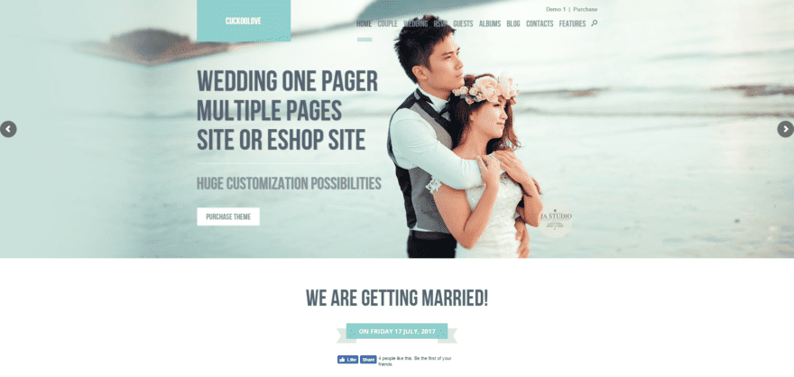 The CuckooLove wedding theme.