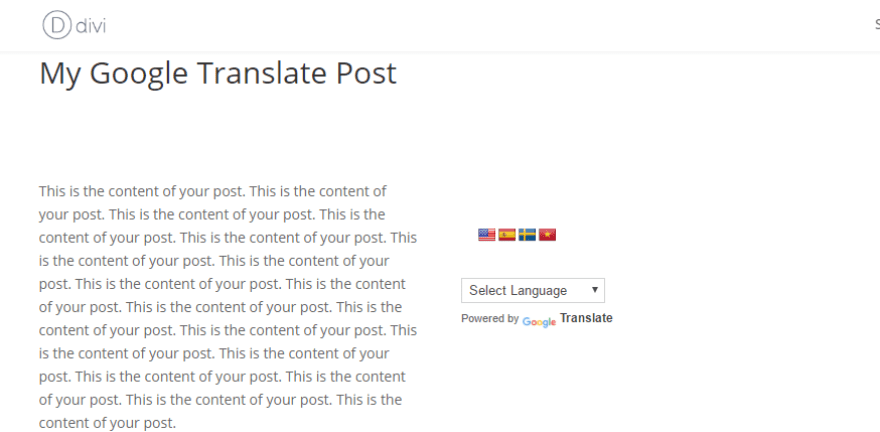 google translate tool