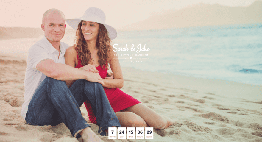 The Perfect Couple wedding theme.