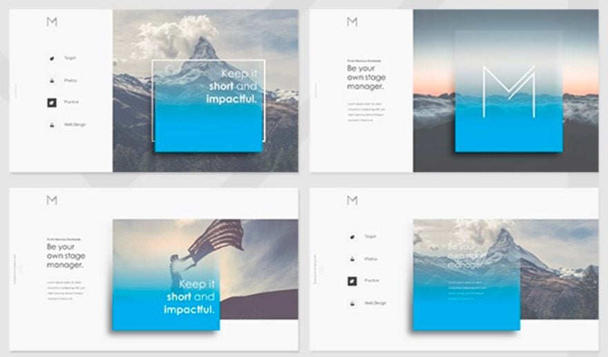 keynotes template mnml