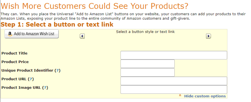 List add other amazon websites to wish How to