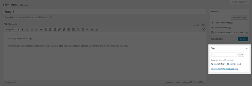 How To Create A Wiki With Wordpress Elegant Themes Blog