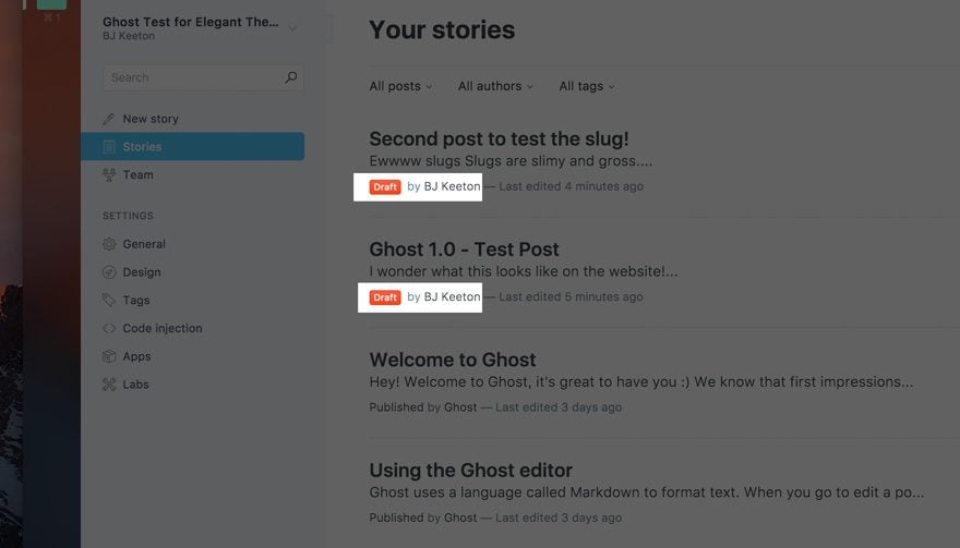 Ghost 1.0 Blogging Software