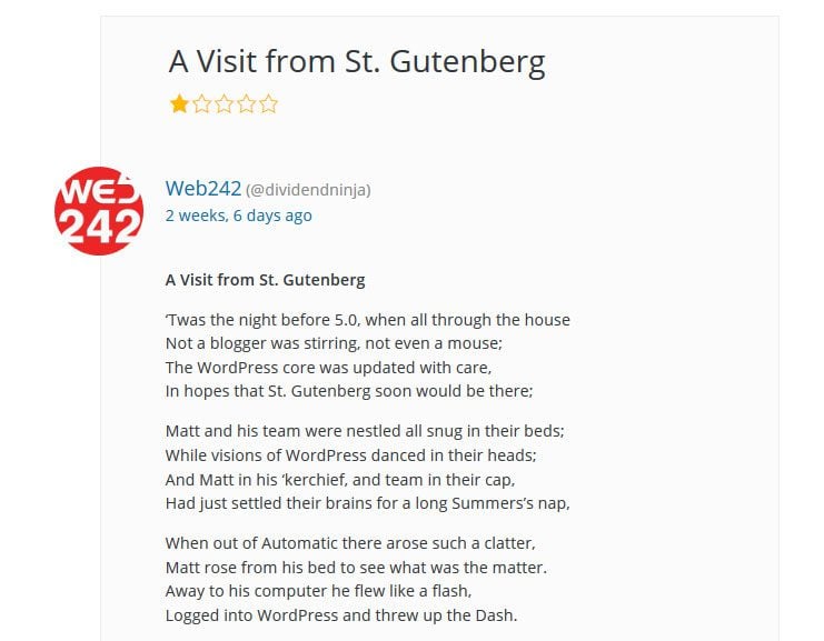 gutenberg review poem