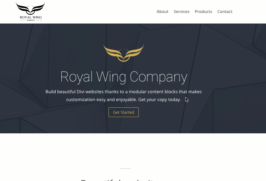 fixed header logo
