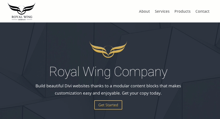 fixed header logo