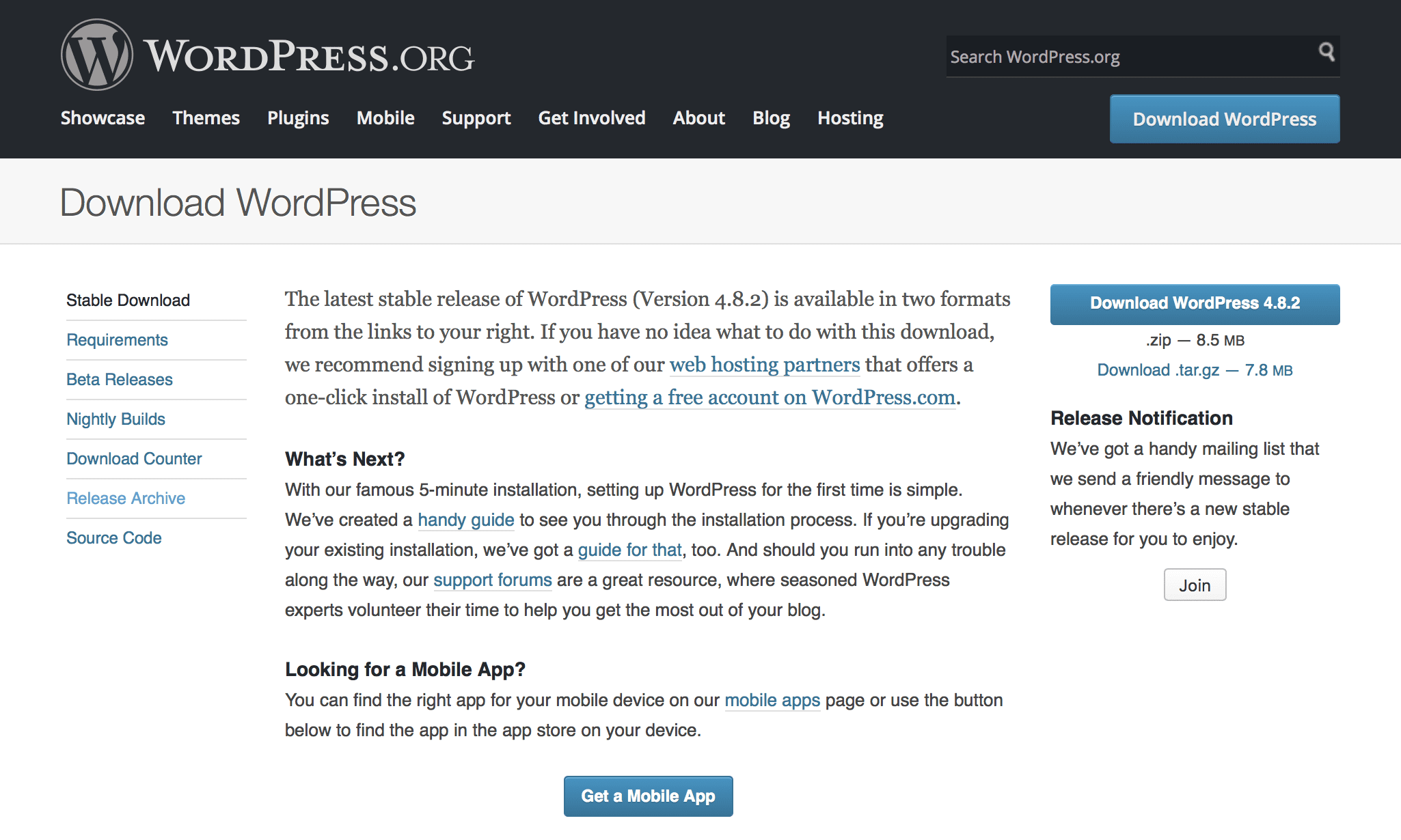 download WordPress