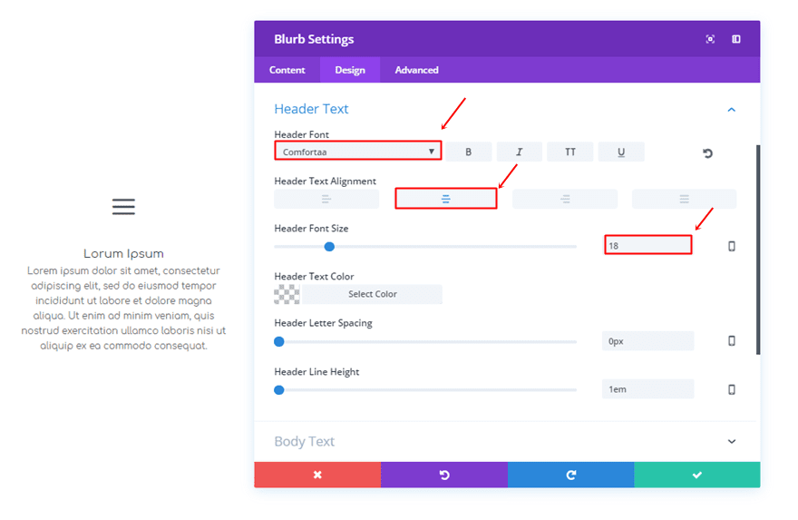 section transitions