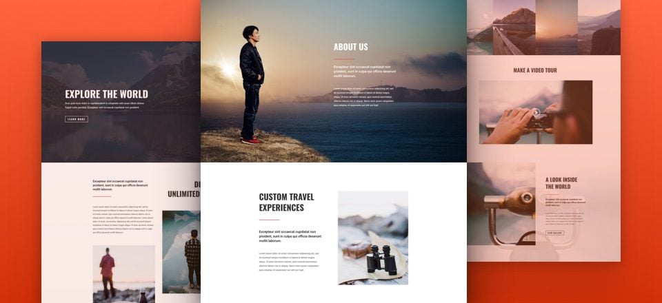 Stunning Free Divi Layout Pack for Travel Websites