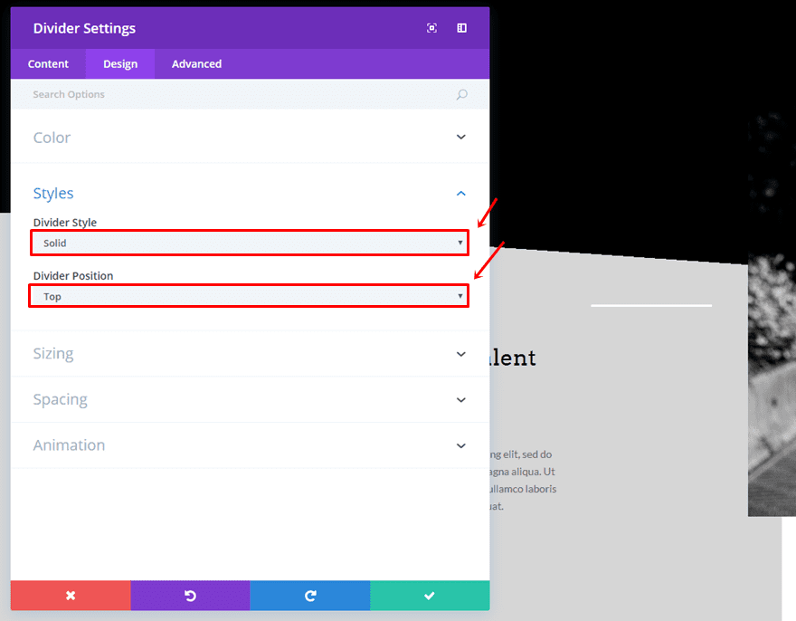 row alignment