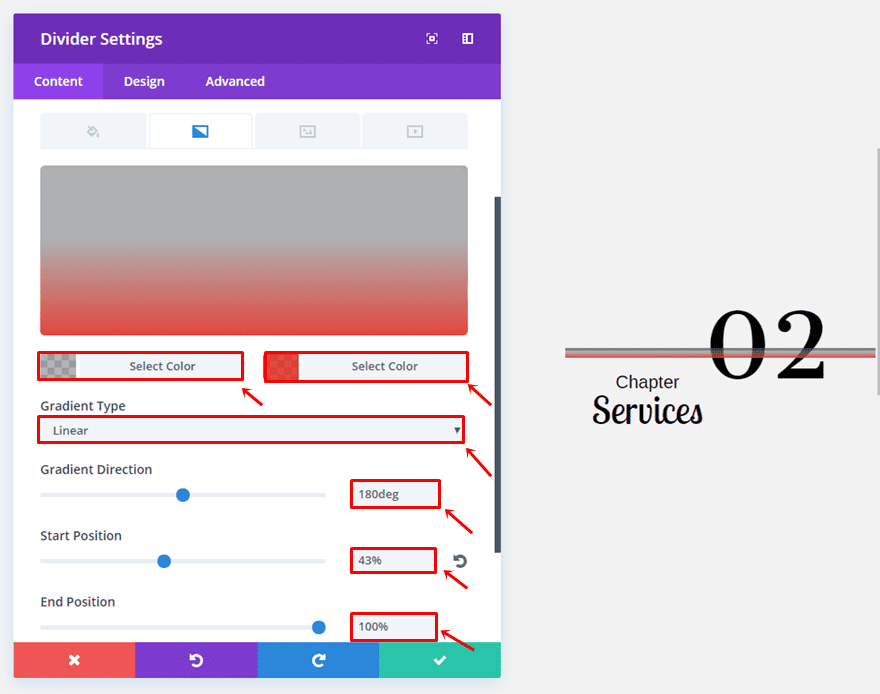 section chapters