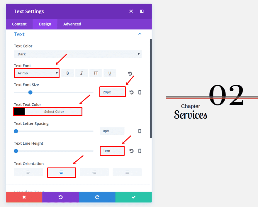 section chapters