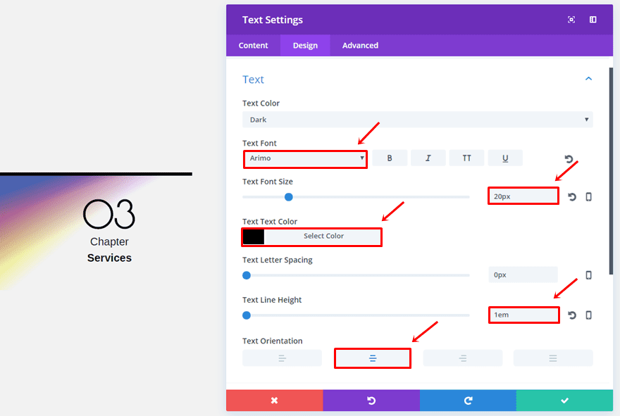 section chapters