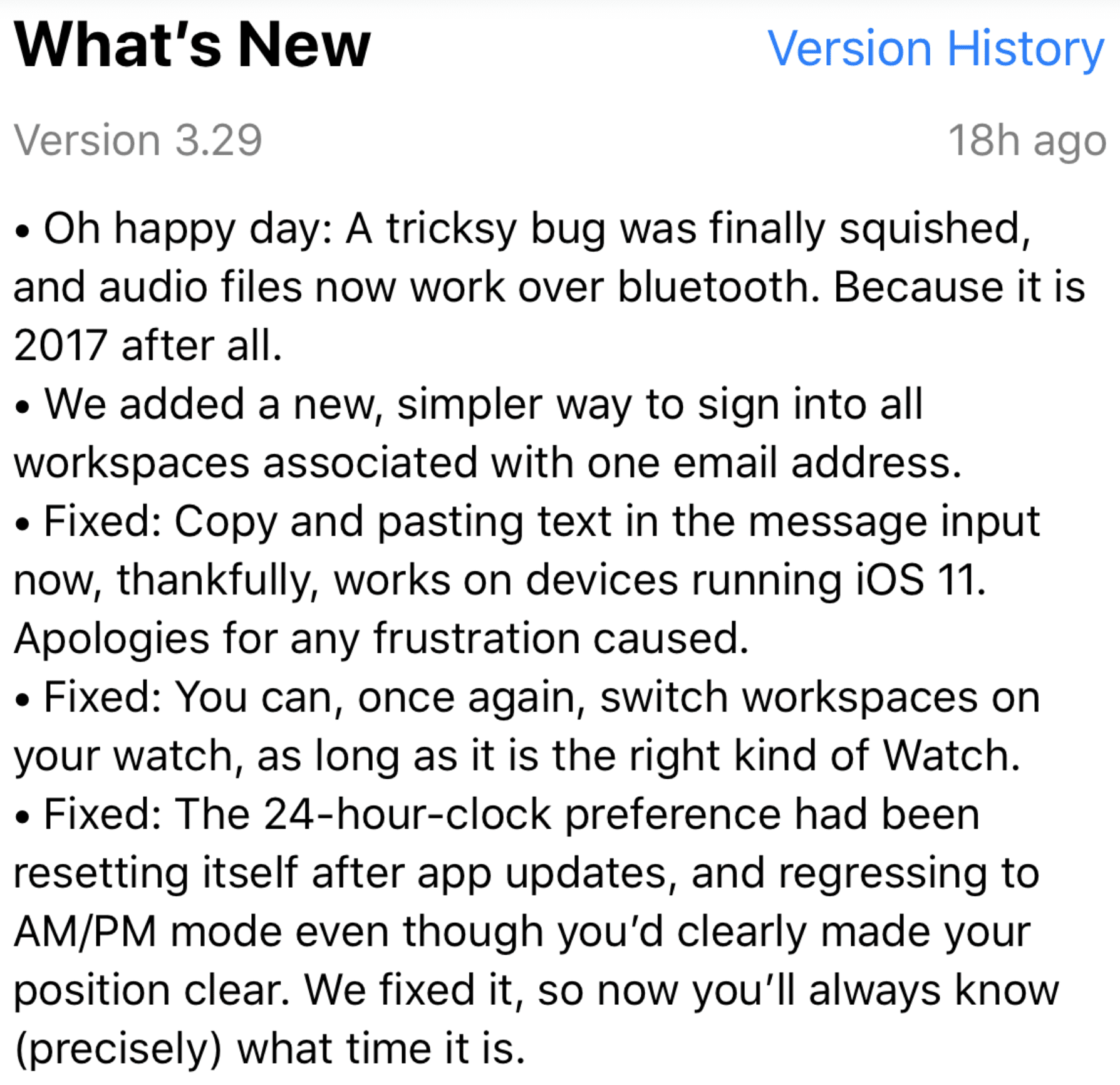 changelog