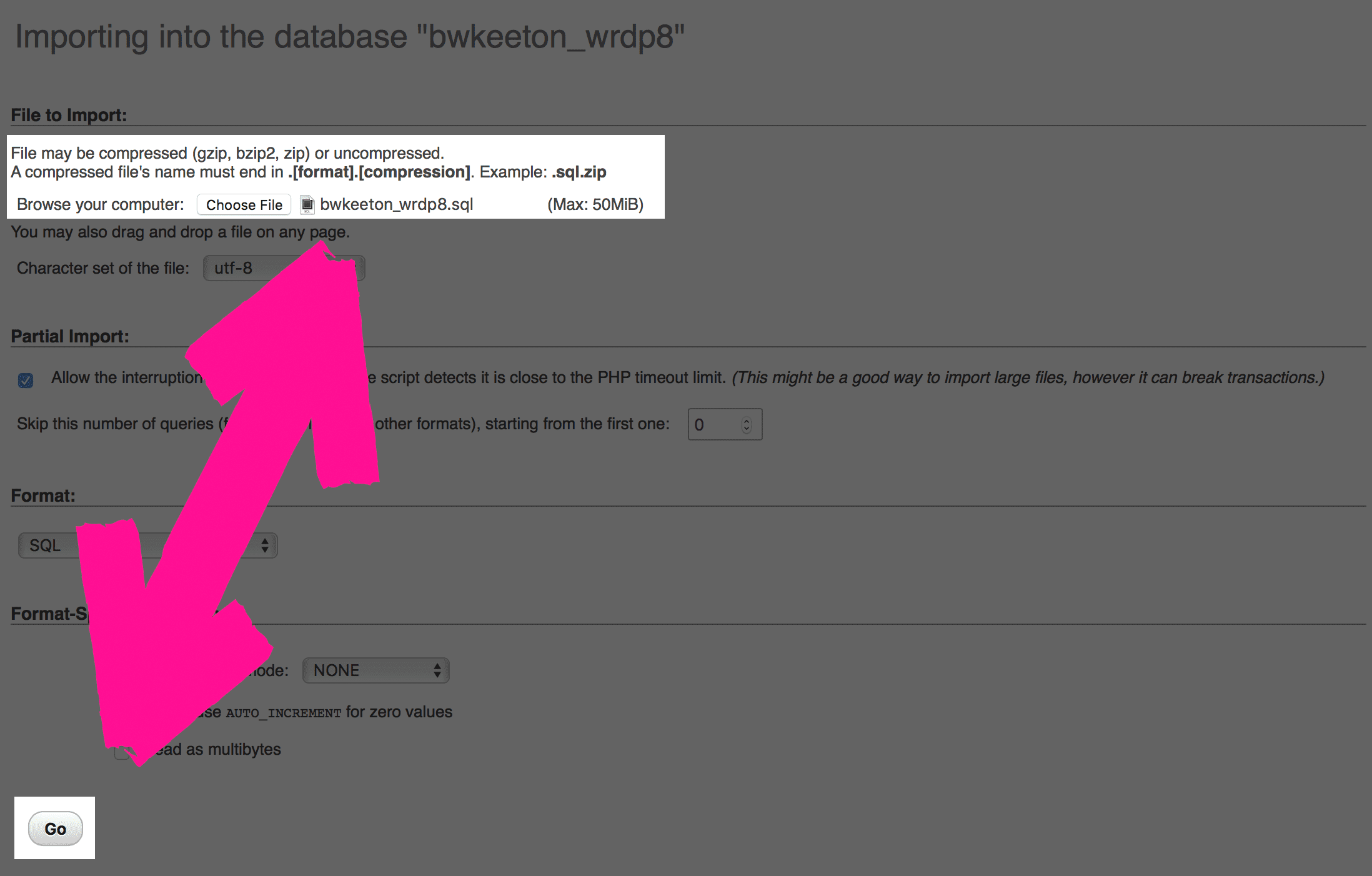 wordpress database recovery