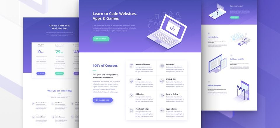 Download a Free Breathtaking Learning Management (LMS) Layout Pack for Divi