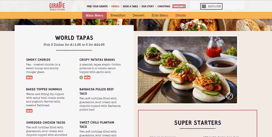 12 Tasty Examples of Restaurant Menu Design on the Web | Elegant Themes Blog