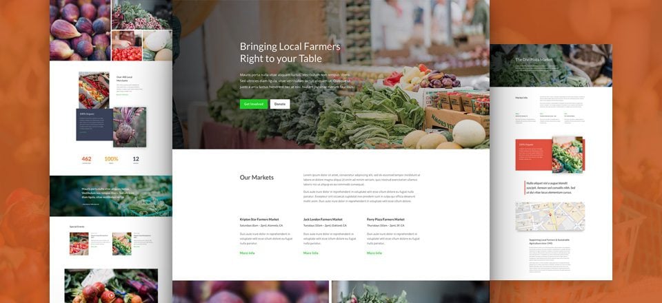 Free Divi Download: Get Our Fresh Farmers Market Layout Pack Today!