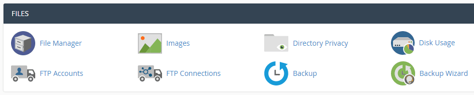  Der cPanel-Dateimanager.