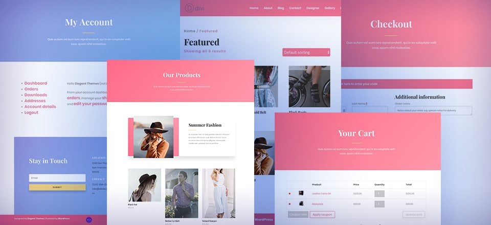 Using Divi’s Fashion Layout Pack to Create an Online Store with WooCommerce