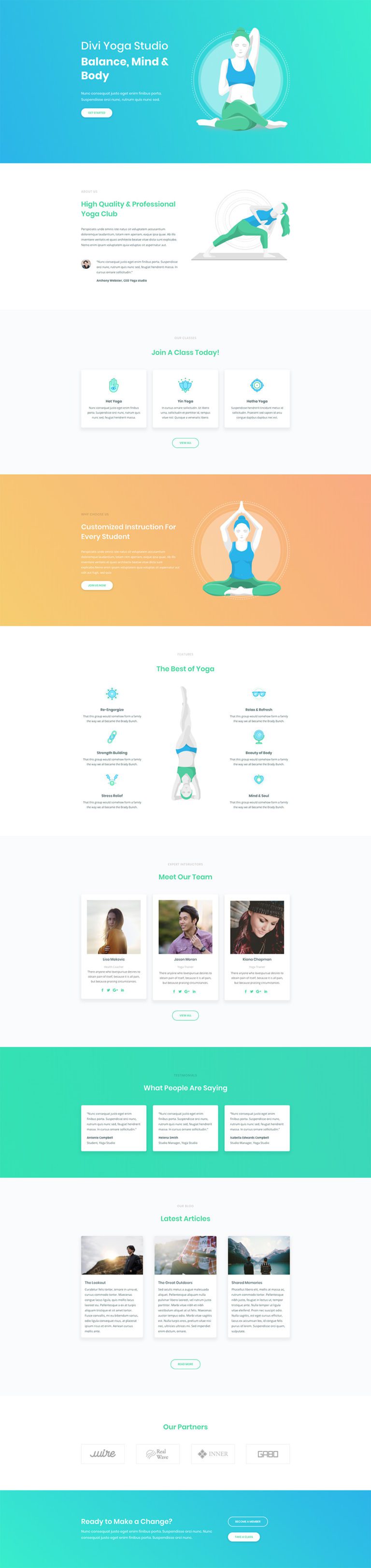 Download a Free & Inspiring Yoga Layout Pack for Divi