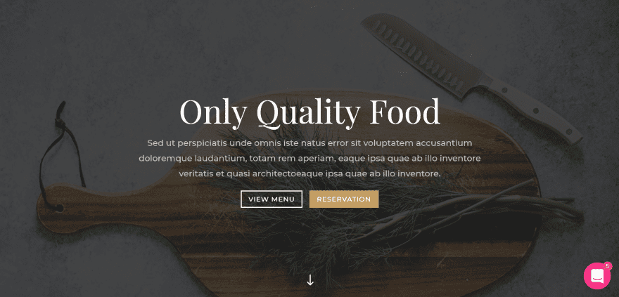 Divi Restaurant Layout Pack