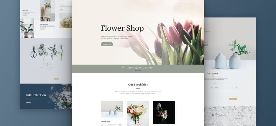 Download The Free and Lovely Florist Layout Pack for Divi