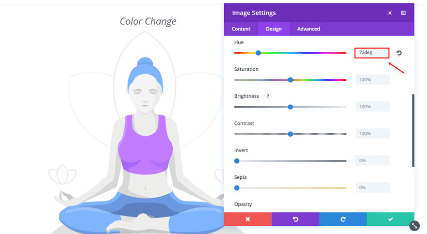 filter options