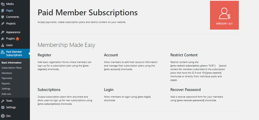 memberships