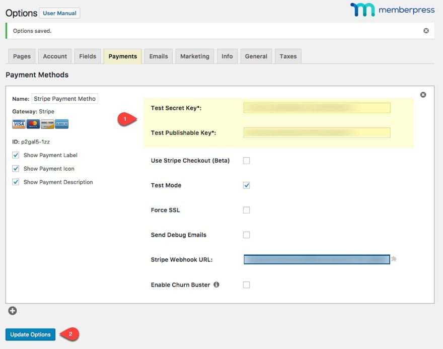 payment tab