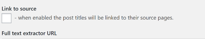 Configuring the CyberSyn link to source setting.