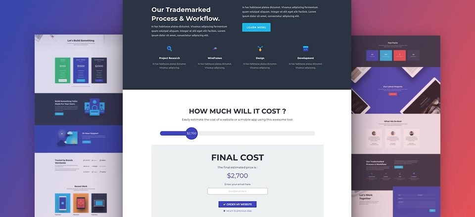 How to Add a Cost Estimation Form to Your Site Using the Web Agency Layout