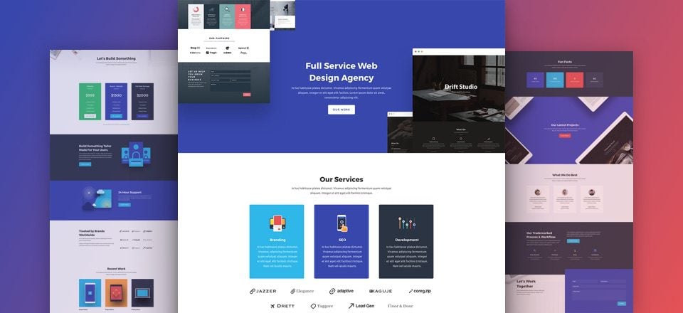 Download a Stunning Free Web Agency Divi Layout Pack