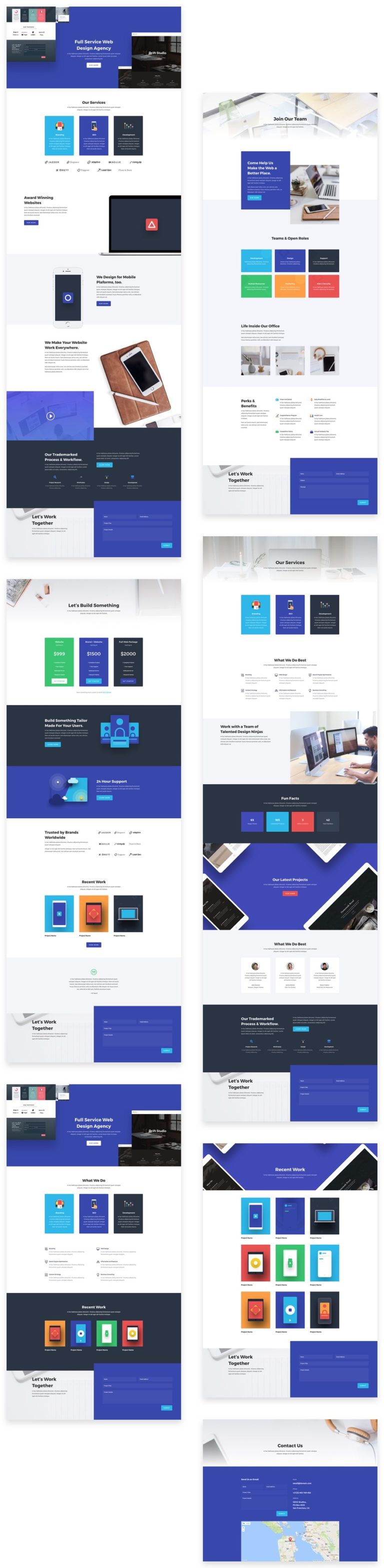 Download a Stunning Free Web Agency Divi Layout Pack