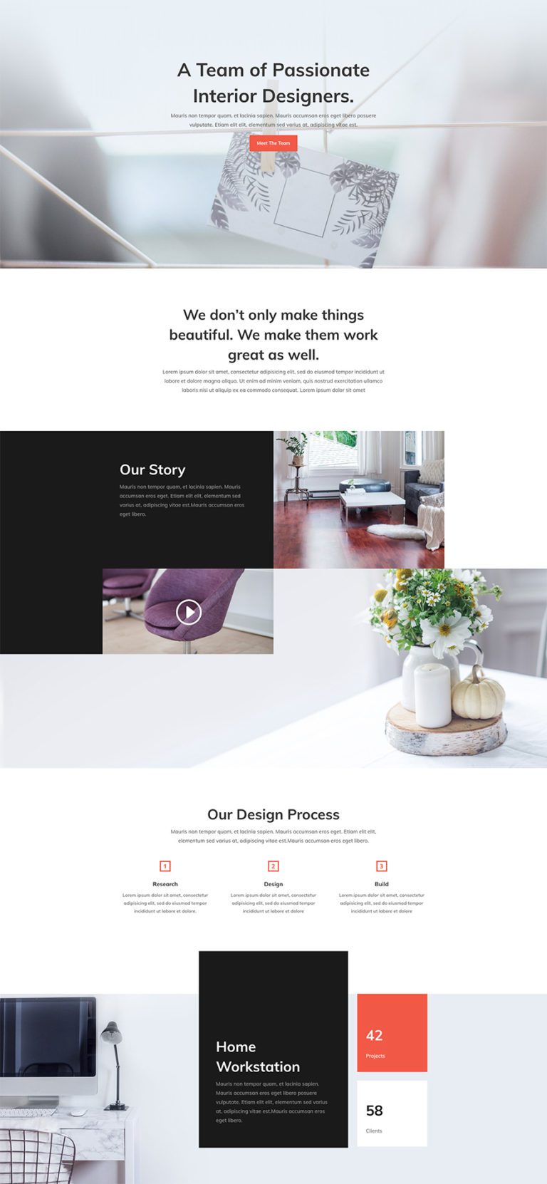 Download a Free & Refreshing Interior Design Layout Pack for Divi