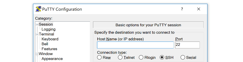 Connecting to your host via SSH.