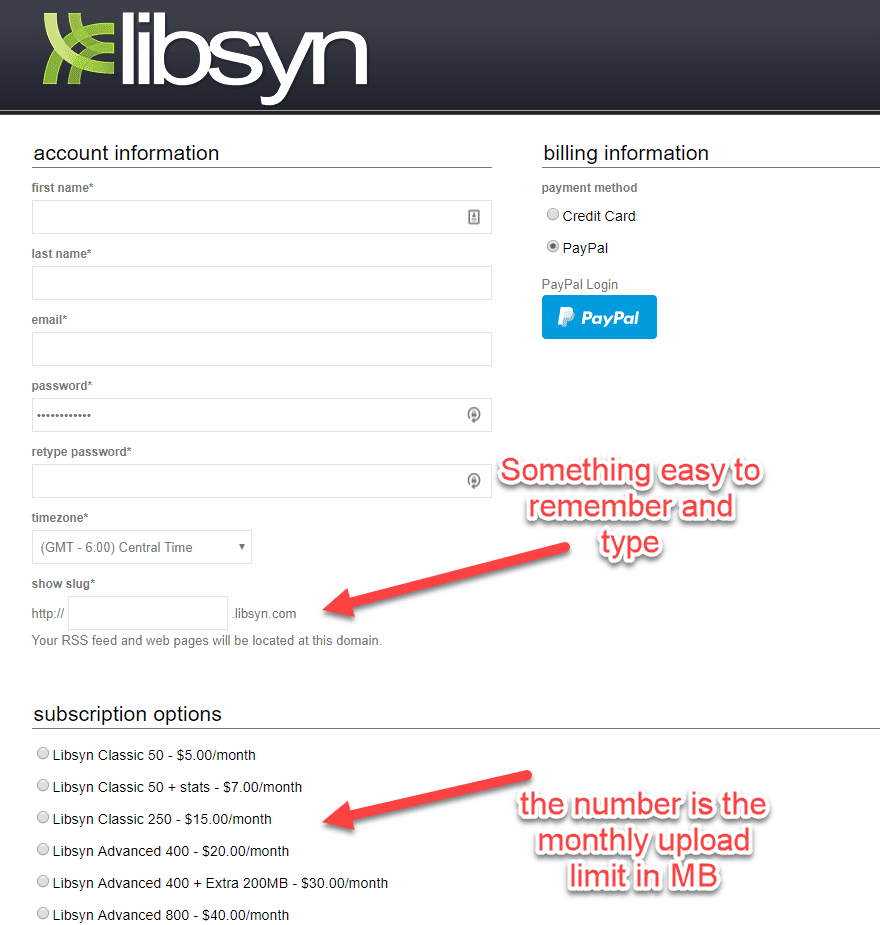 libsyn podcast hosting