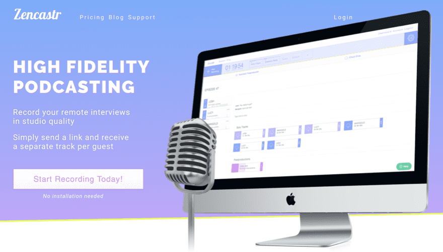 zencastr podcast software