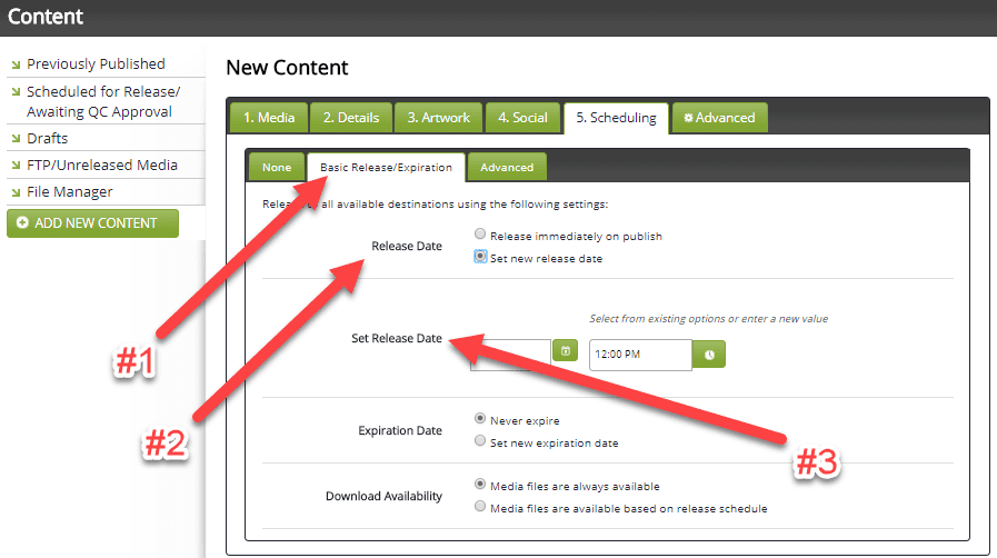 how to schedule a podcast with libsyn