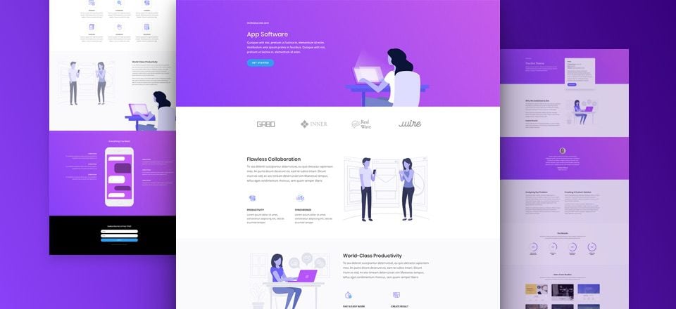 Download a Free & Magnificent Software Marketing Layout Pack for Divi