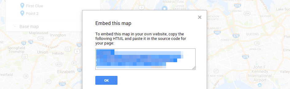 Embedding a map on your website.